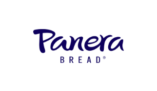 The image features the Panera Bread logo, with "Panera" in a stylized font and "BREAD" in smaller capital letters beneath. The dark blue design sits against a transparent background, offering an iconic and fresh alternative to traditional branding approaches.