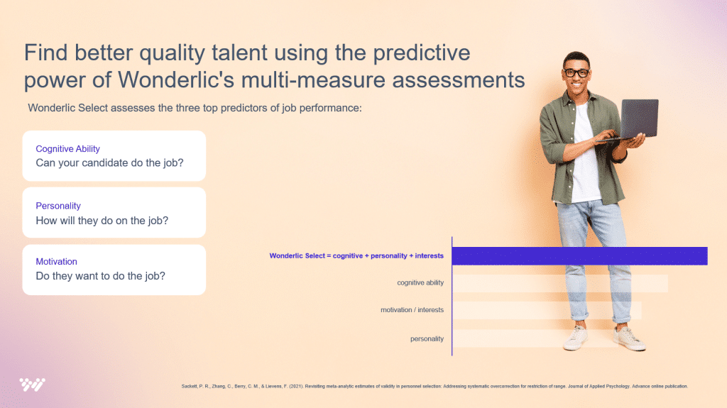 What a Wonderlic pre-hire assessment measures
