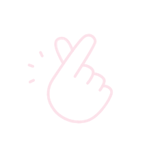 A pink outline of a hand making a finger heart gesture, with small lines highlighting its playful charm, reminiscent of the positive energy you might feel after acing a Wonderlic Test, set against a plain background.
