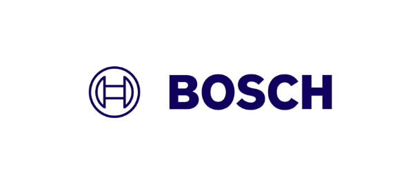 The image shows the Bosch logo, which includes the name "BOSCH" in bold, blue capital letters next to a circular emblem featuring a stylized "H" within the circle. Get started with a Wonderlic demo to learn more about this renowned brand's innovative solutions.