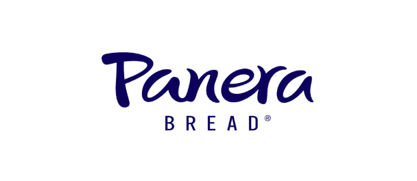 Panera Bread logo with the word "Panera" in a stylized font and "BREAD" underneath in all capital letters. The text is dark blue and set against a transparent background. Get started with a Wonderlic demo to explore our iconic branding further.